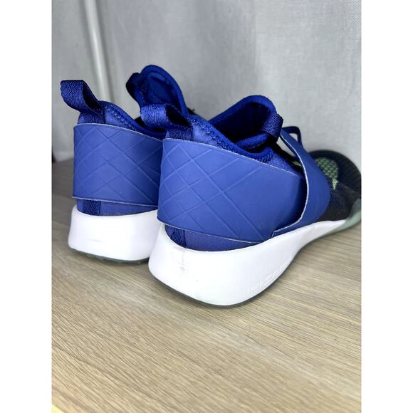 Nike Air Zoom Strong Navy Blue Green Running Strap Training Shoes - Picture 4 of 8